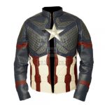Avengers Endgame Captain America Genuine Leather Jacket