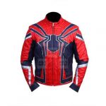 Spider man faux leather jacket