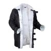 Black Batman Bane Coat Faux Shearling Leather coat - Image 4