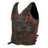 Banes Faux PU Leather Vest
