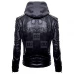 Batman Hoodie Real Leather Jacket