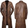 Dawn Of Justice Batman Vs Superman Leather Trench Coat - Image 2