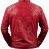 Beat It Michael Jackson Faux Red Leather Jacket - Image 4