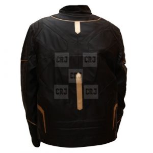 Black Panther Black & Gold Faux Leather Jacket - Image 4