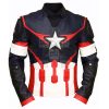 Captain America Civil War Genuine Dark Leather Jacket - Image 3