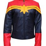 Captain Marvel Faux Leather Jacket