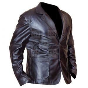 Jason Statham Handmade Leather Jacket Fast And Furious 7 - Image 3