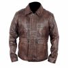 Harrison Ford Distressed Brown Leather Jacket