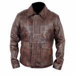 Harrison Ford Distressed Brown Leather Jacket