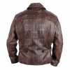 Harrison Ford Indiana Jones Indy Distressed Brown Leather Jacket - Image 4