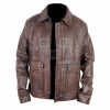 Harrison Ford Indiana Jones Indy Distressed Brown Leather Jacket - Image 5