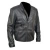 Iron Man Tony Stark Black Biker Faux Leather Jacket - Image 2