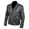 Iron Man Tony Stark Black Biker Faux Leather Jacket - Image 3
