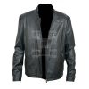 Iron Man Tony Stark Black Biker Faux Leather Jacket - Image 5