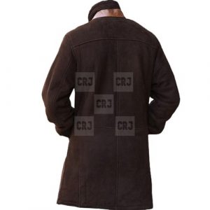 Brown Longmire Real Leather Coat - Image 3