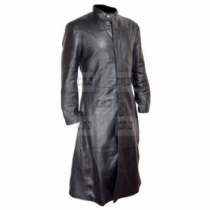 Matrix Long Coat Genuine Leather - Image 2