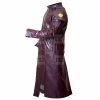 Star-Lord Guardians Of The Galaxy Burgundy Color Real Faux Leather Coat - Image 4