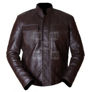 Star Wars The Last Jedi Poe Dameron Brown Faux Leather Jacket - Image 2