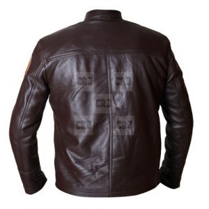 Star Wars The Last Jedi Poe Dameron Brown Faux Leather Jacket - Image 5