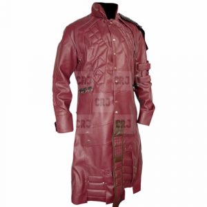 Starlord Guardians Of The Galaxy Red Faux Leather Coat - Image 2