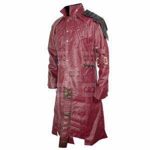 Starlord Guardians Of The Galaxy Red Faux Leather Coat - Image 3