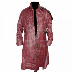 Starlord Guardians Of The Galaxy Red Faux Leather Coat - Image 5