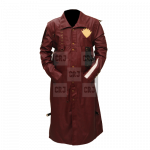 Guardians Of The Galaxy Faux Leather Long Coat