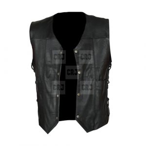 Daryl Dixon Angel Wings - The Walking Dead Governor Faux Leather Vest - Image 4