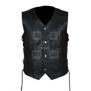 Daryl Dixon Angel Wings - The Walking Dead Governor Faux Leather Vest - Image 5