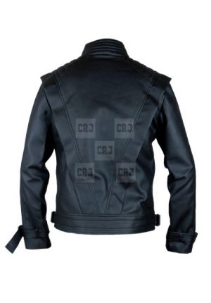 Michael Jackson Black Thriller Faux Leather Jacket - Image 4