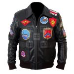Top Gun Black Bomber Jacket