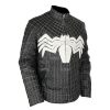 Venom Spiderman Black Faux Leather Jacket - Image 3