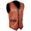 Faux Leather Warrior Vest - Image 3