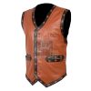 Faux Leather Warrior Vest - Image 4