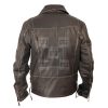Terminator Biker Distressed Black Leather Jacket - Image 3
