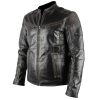 Biker Ultimate Genuine Black Distressed Real Leather Jacket - Image 3
