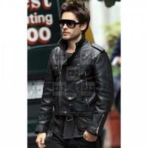 30 Seconds To Mars Jared Leto Black Leather Jacket - Image 2