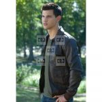 Taylor Lautner Abduction Movie Brown Leather Jacket