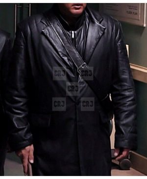 Steven Seagal Leather Jacket | Against the Dark Steven Seagal Black Leather Coat - Image 3