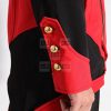 Red & Black Assassin’s Creed 3 Unisex Leather Hoodie Jacket - Image 2