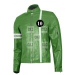 Green Ben 10 Men's Leather Jacket