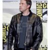 Distressed Ben Affleck Real Black Leather Jacket - Image 2