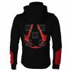 Red & Black Assassins Creed Unisex Hoodie - Image 2