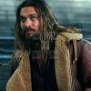 Jason Momoa Fur Coat | Justice League Movie Brown Leather Fur Jacket. - Image 3