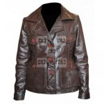Keri Russell Bedtime Stories Brown Leather Jacket