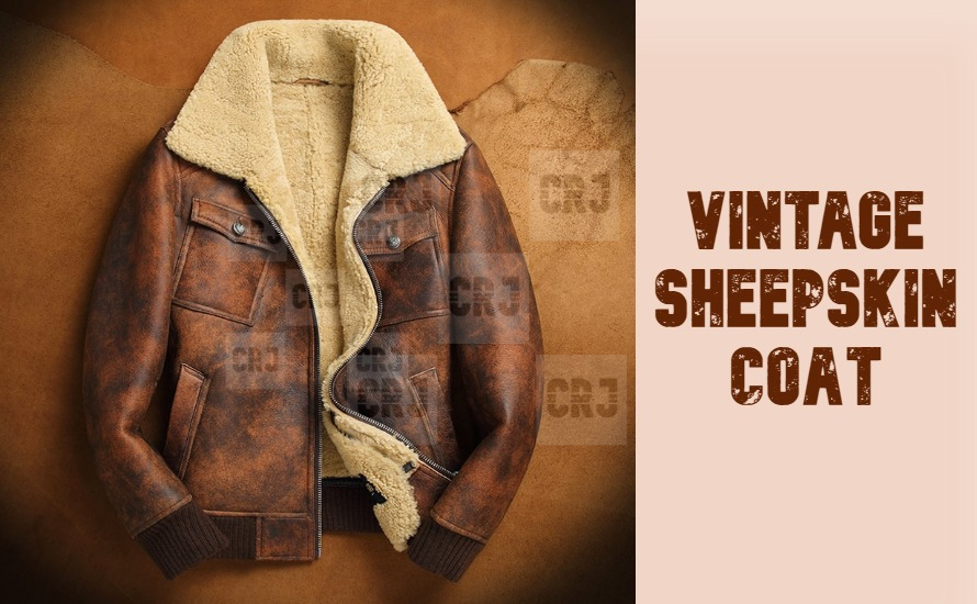 Vintage hot sale sheepskin jacket