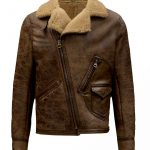 Jason Momoa Fur Coat Justice League 2017 Movie Brown Leather Fur Jacket.