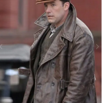 Live By Night Ben Affleck Vintage Brown Waxed Real Leather Coat