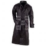 Bella Hadid Black Casual Trench Leather Coat