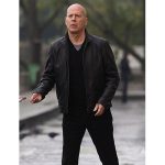 Bruce Willis Acts Of Violence Casual Black Leather Jacket
